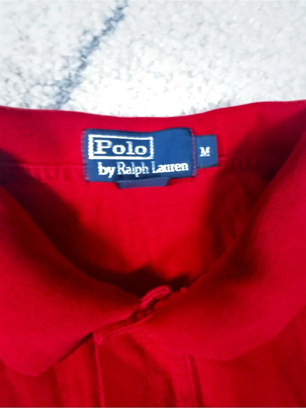 Ralph Lauren Men’s Bright Red Polo Shirt with Embroidered Logo